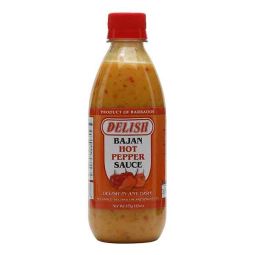 Delish Hot Bajan Pepper Sauce 375g