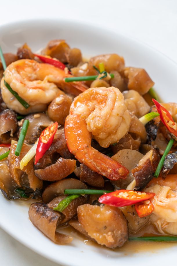 Sweet & Spicy Shrimp in Banana Ketchup